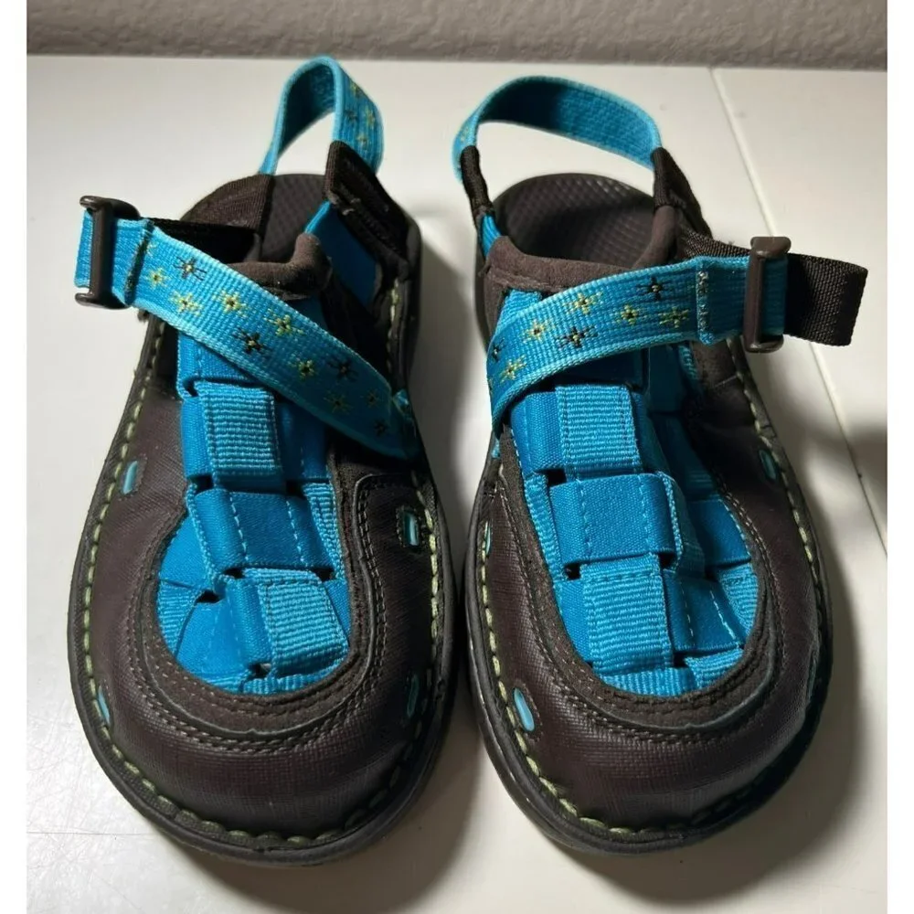 Chaco | Paradox Sandals Shoes‎ Brown Blue Girls Sz 4